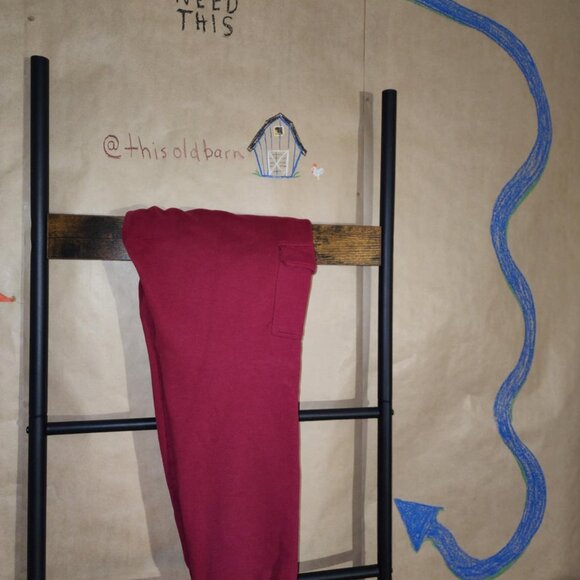 Comfy Maroon Joggers with Front and Cargo Pockets - Picture 5 of 10